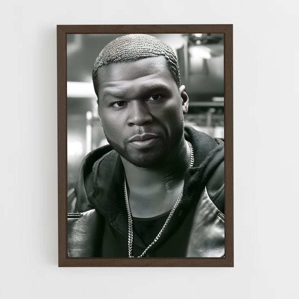 50cent-3 cadre Bois foncé