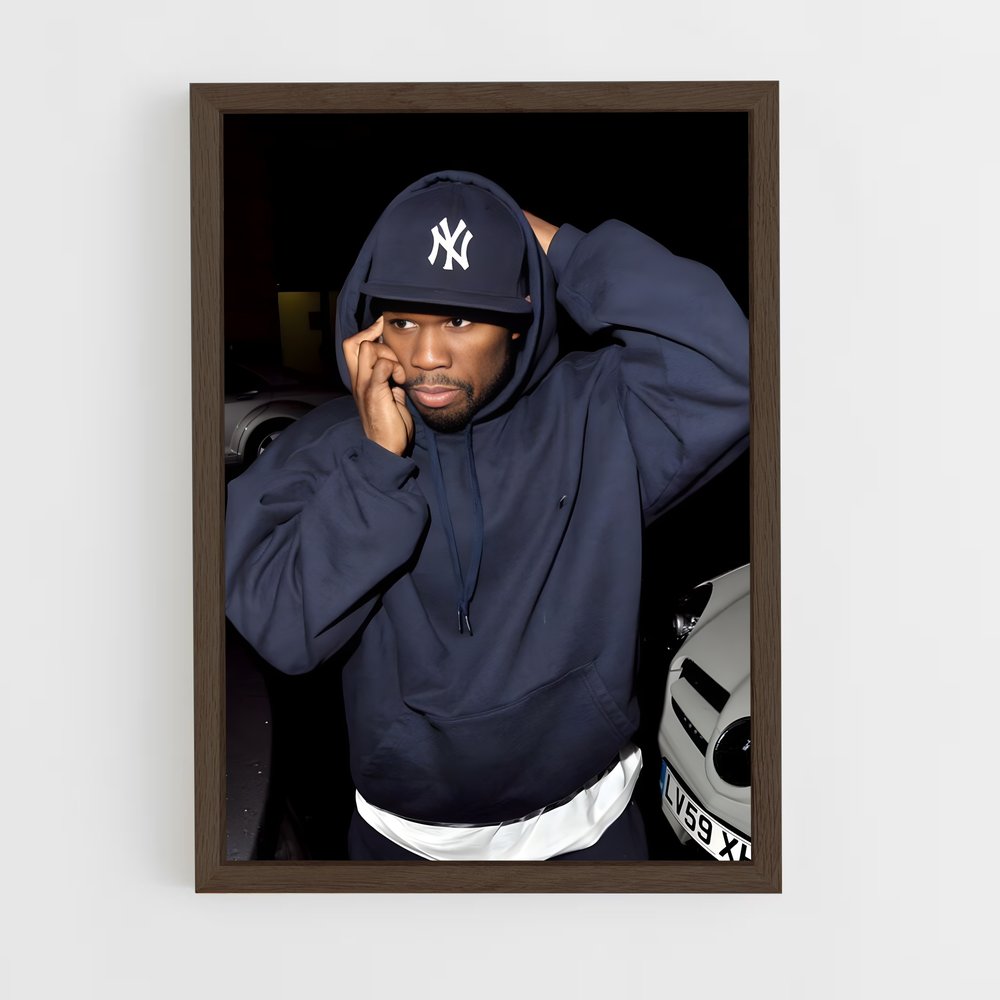 50cent-7 cadre Bois foncé
