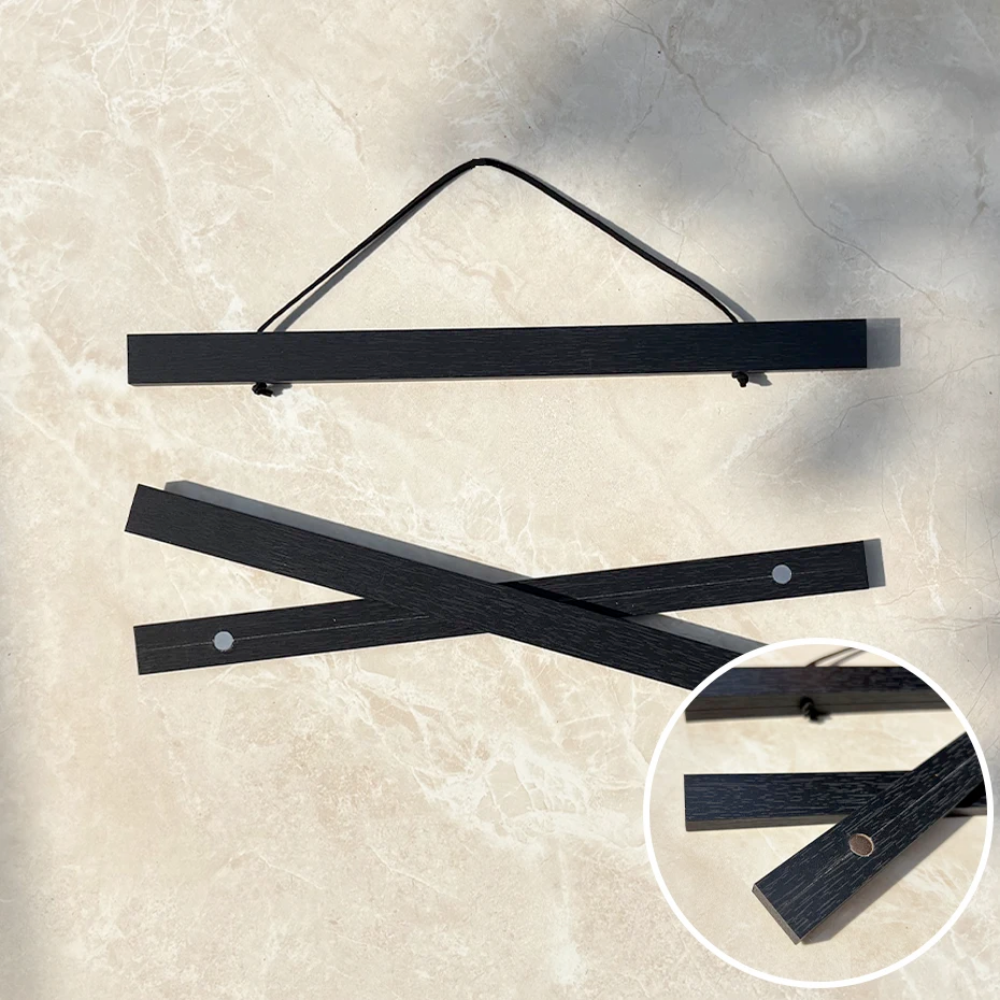 Porta poster magnetico in legno