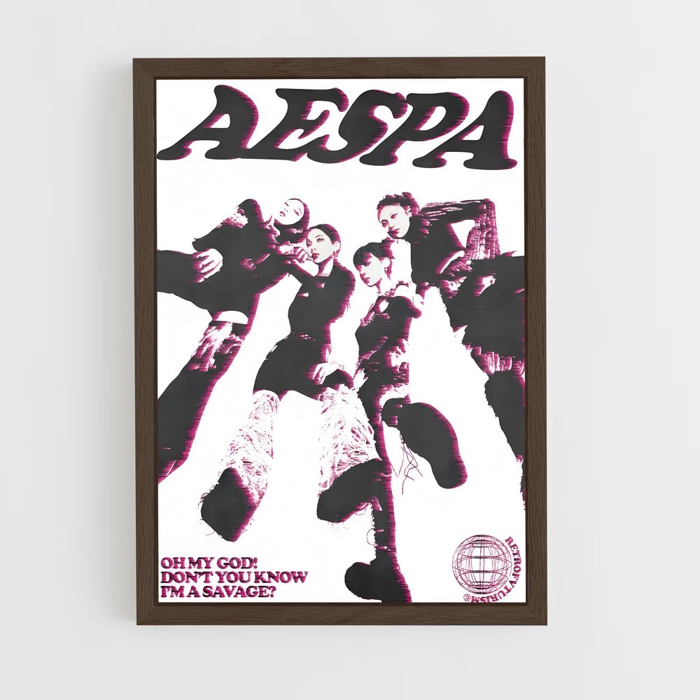 aespa-21 cadre Bois foncé