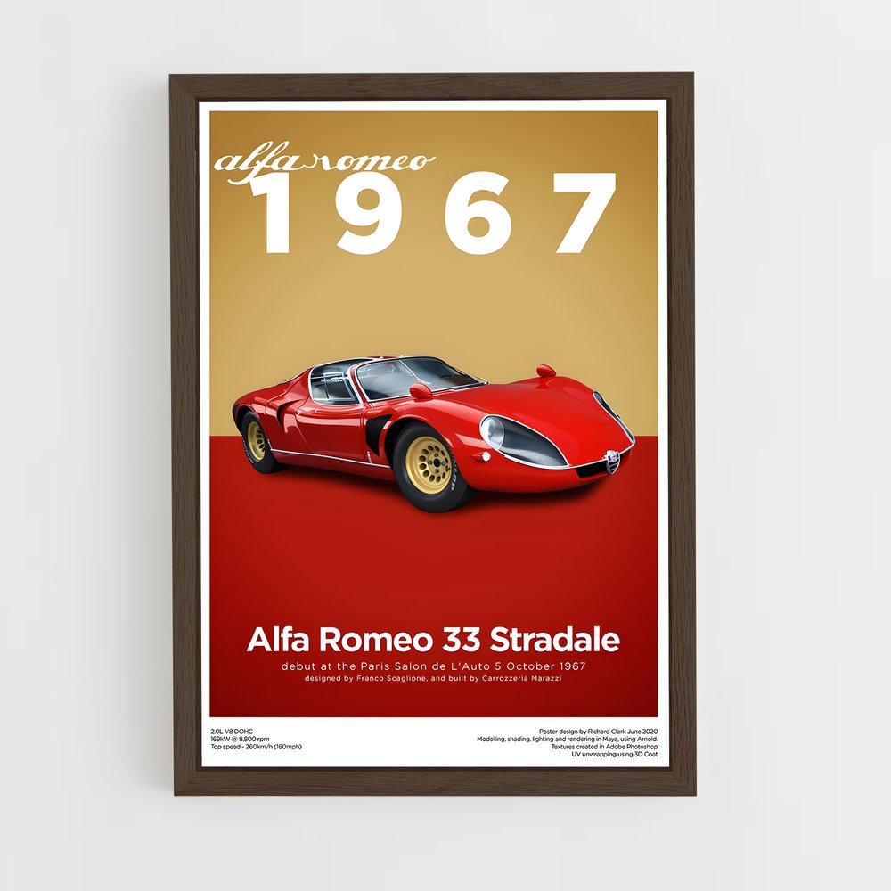 alfa-romeo-10 cadre Bois foncé