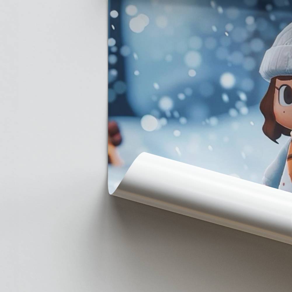 Poster di neve di Animal Crossing