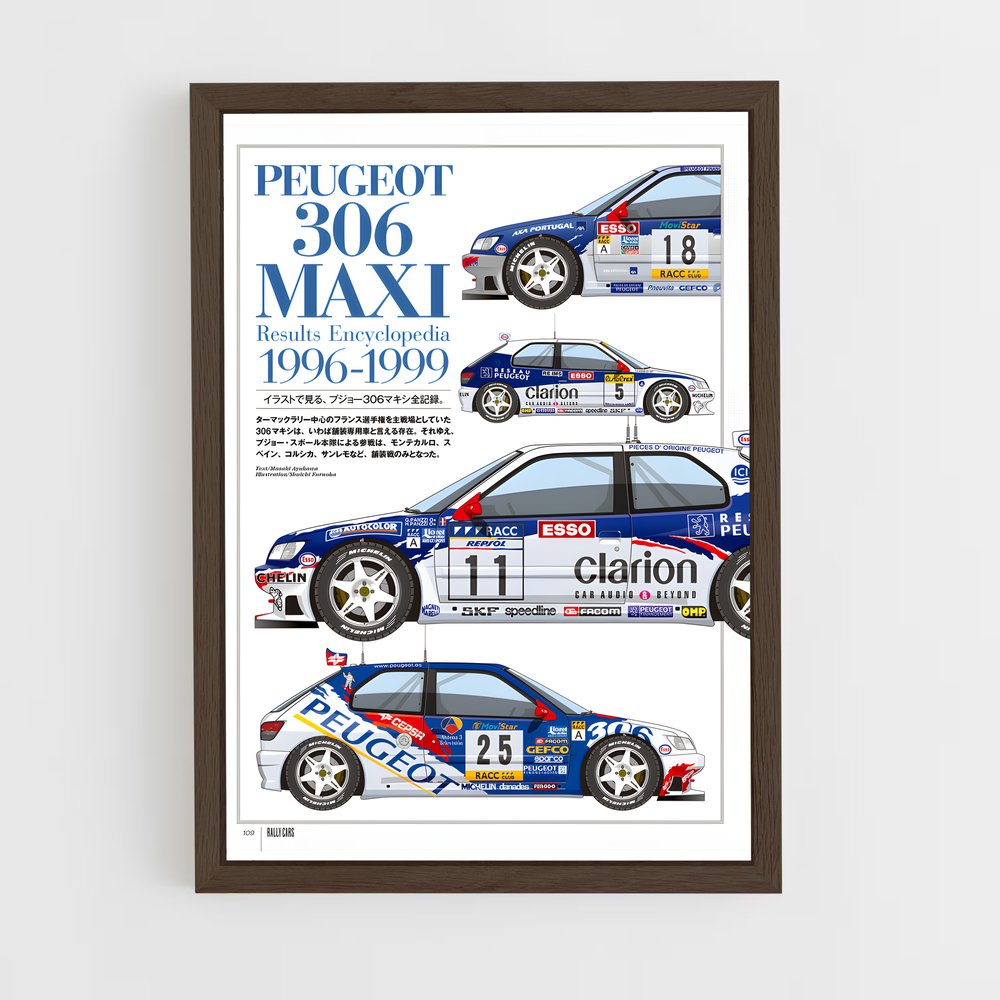 ap-106 rallye-2 cadre Bois foncé
