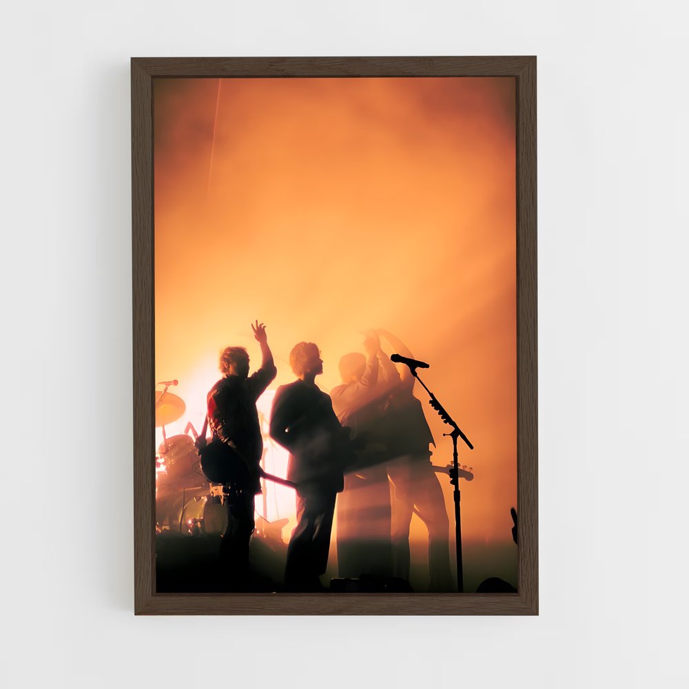ap-5 seconds of summer-6 cadre Bois foncé
