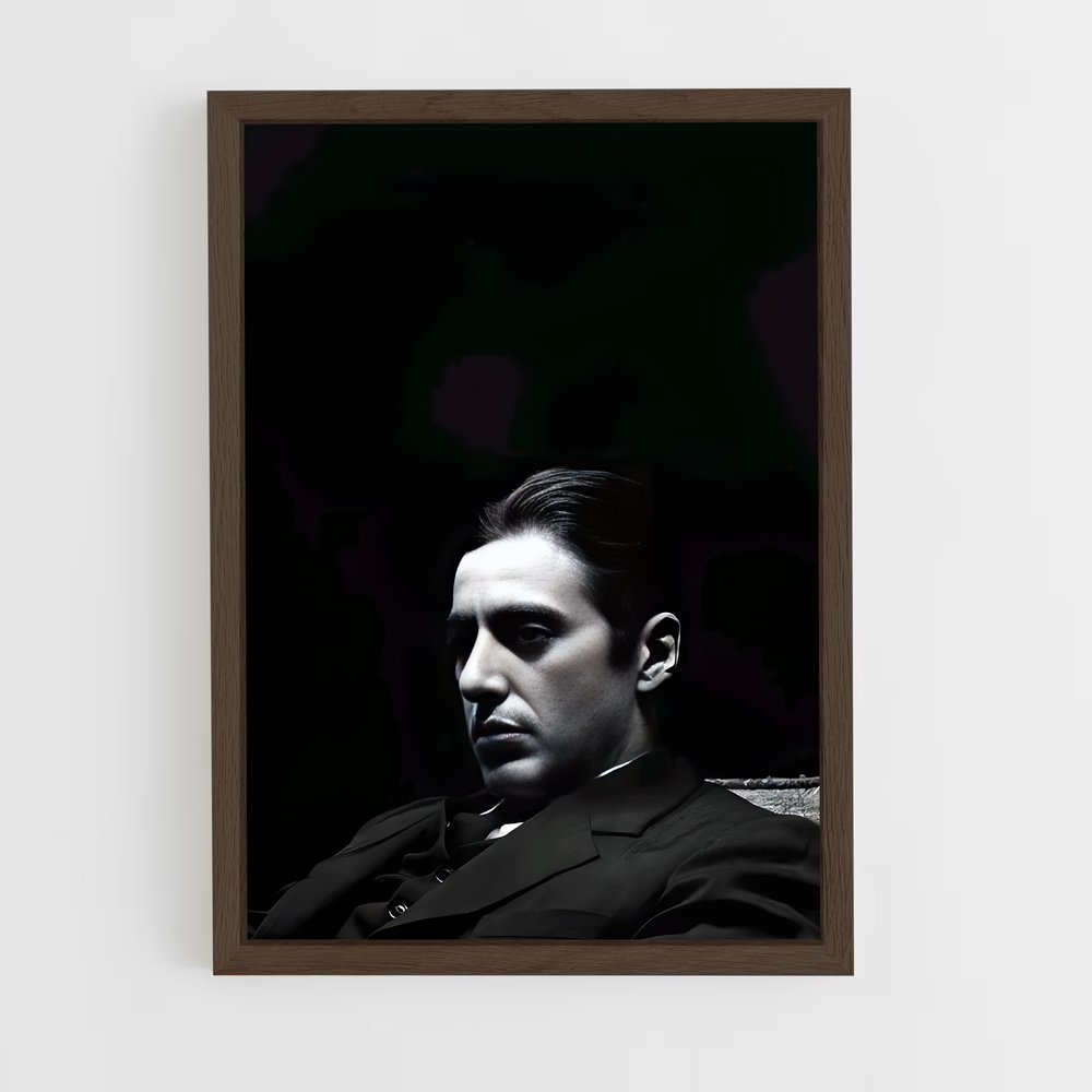 ap-al pacino-13 cadre Bois foncé