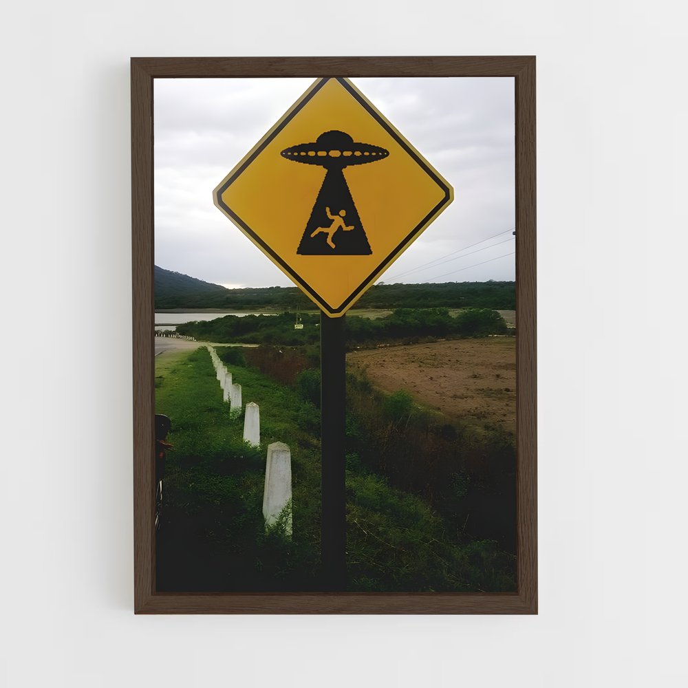 ap-alien abduction-6 cadre Bois foncé