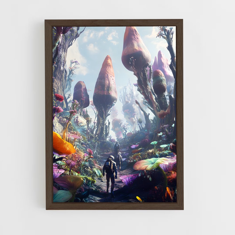 ap-alien worlds-5 cadre Bois foncé