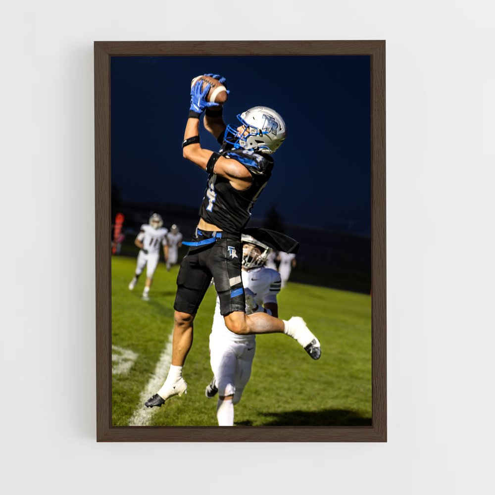 ap-american football-5 cadre Bois foncé