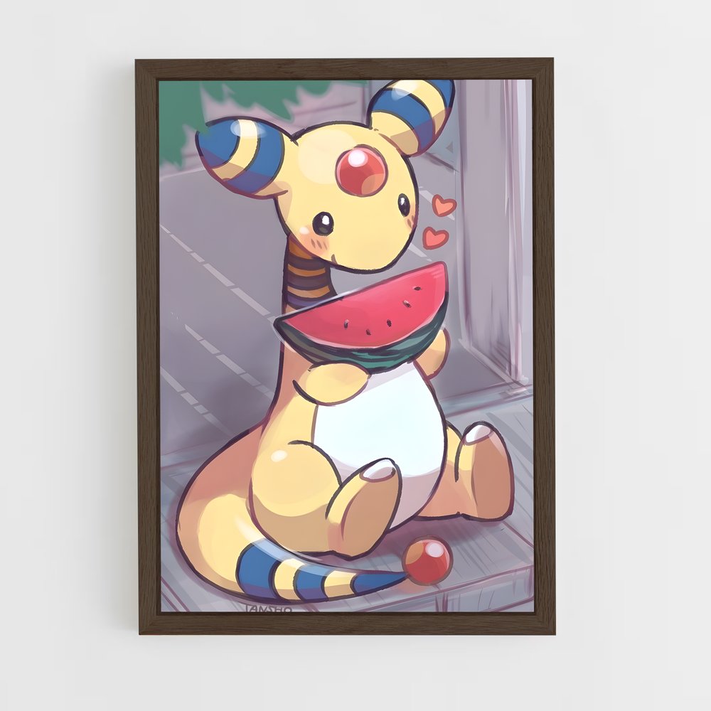 ap-ampharos-1 cadre Bois foncé