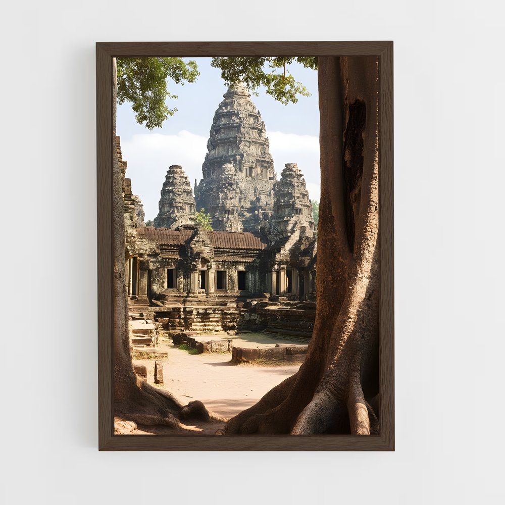 ap-angkor wat-1 cadre Bois foncé