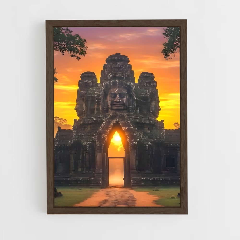 ap-angkor wat-5 cadre Bois foncé
