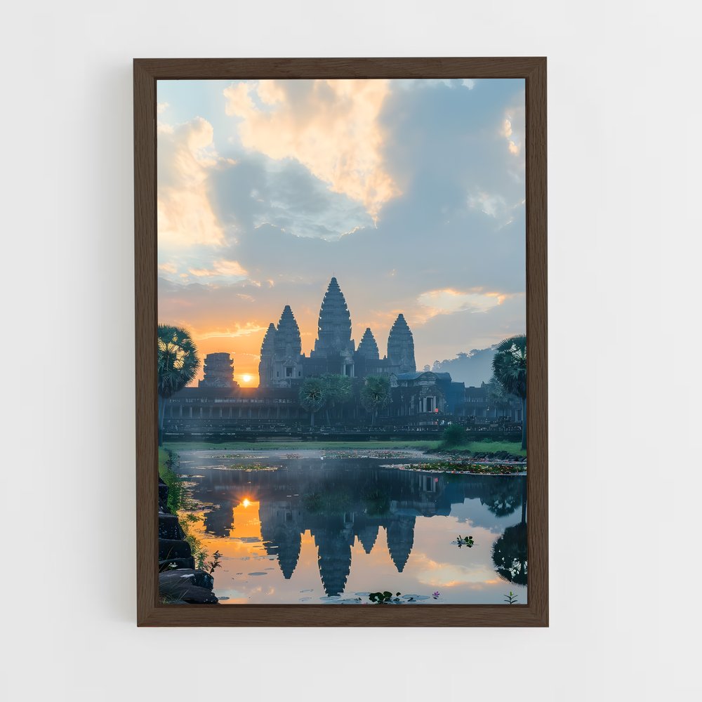 ap-angkor wat-6 cadre Bois foncé