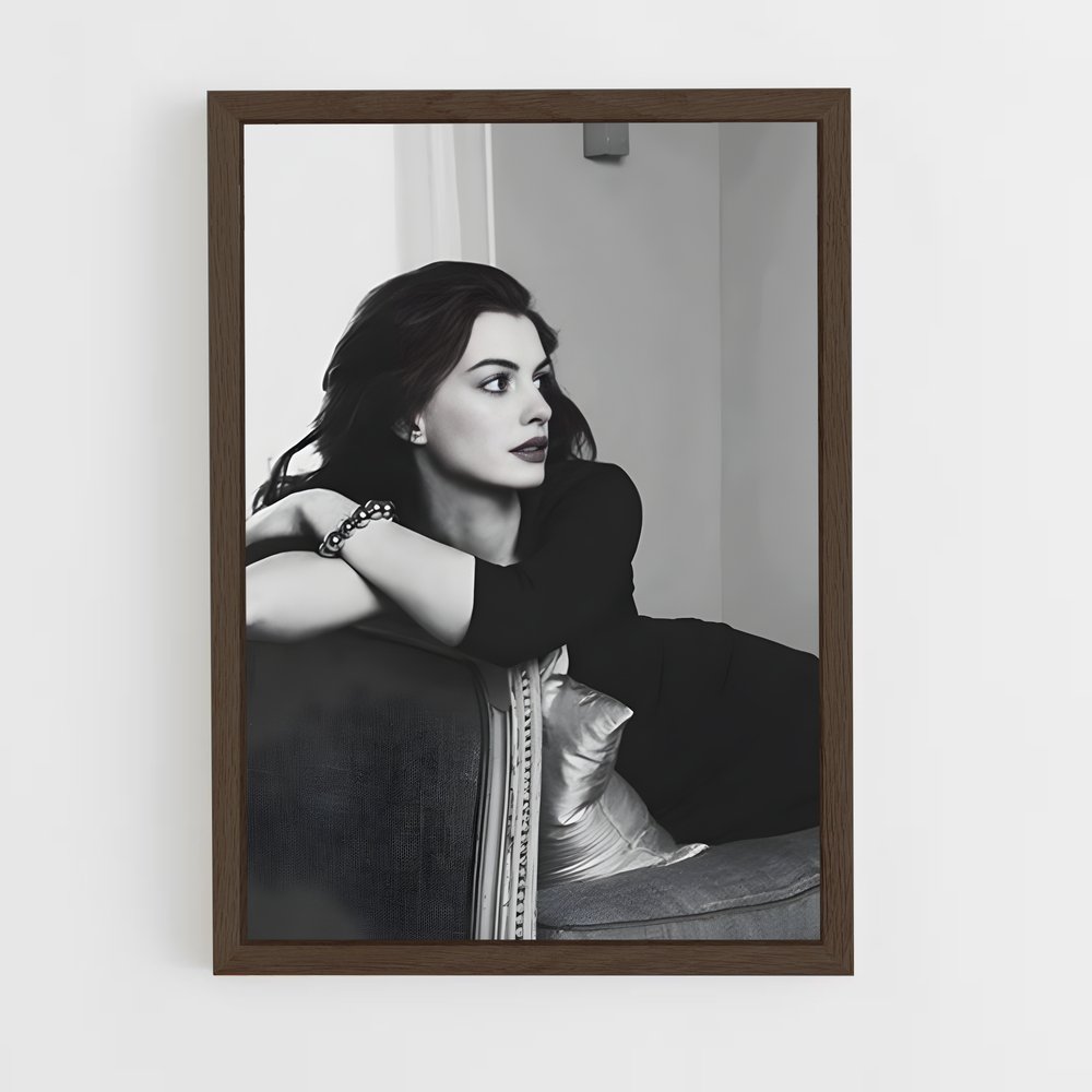 ap-anne hathaway-2 cadre Bois foncé