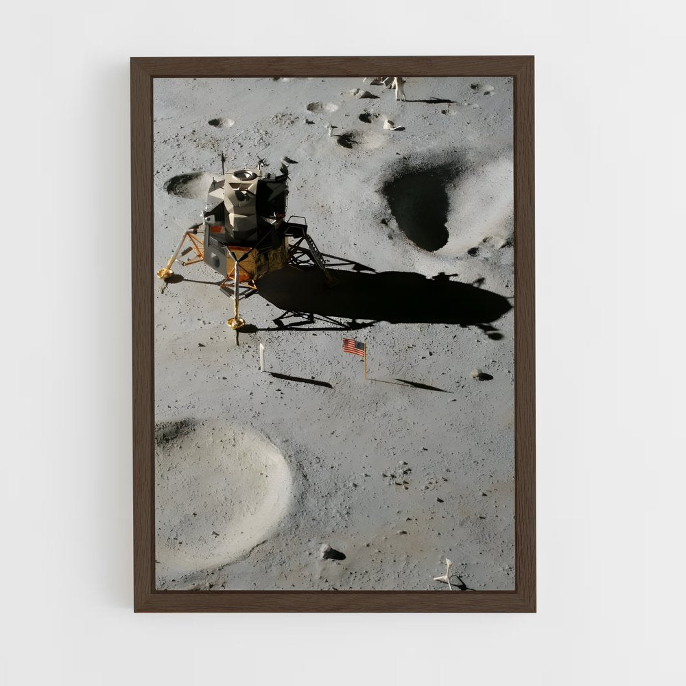 ap-apollo missions-2 cadre Bois foncé