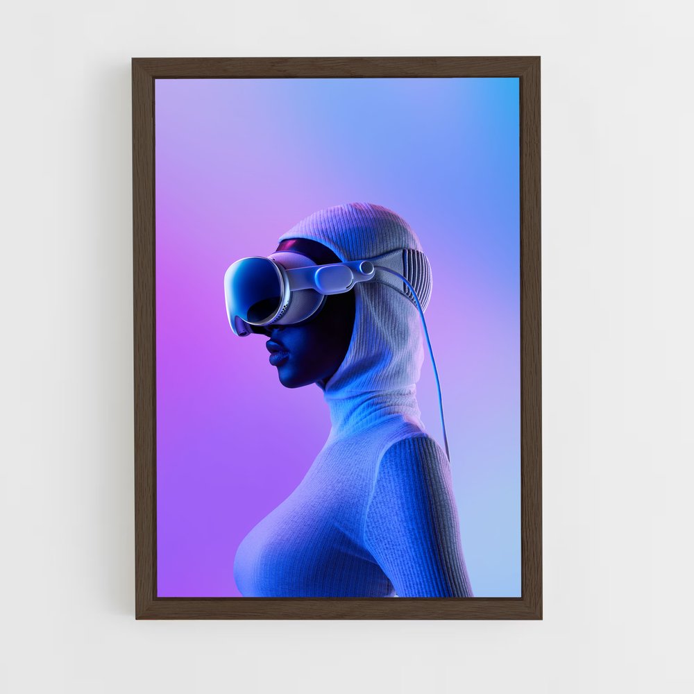 ap-apple vision pro-1 cadre Bois foncé
