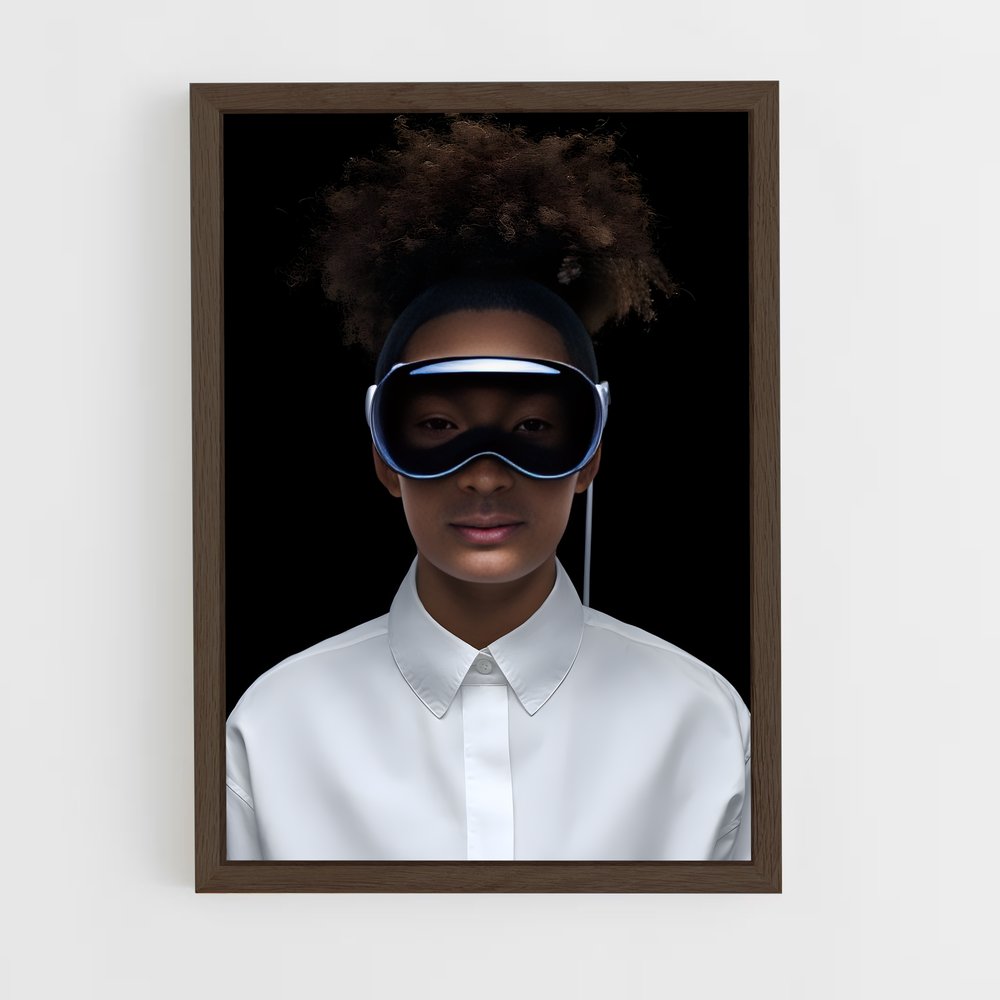 ap-apple vision pro-3 cadre Bois foncé