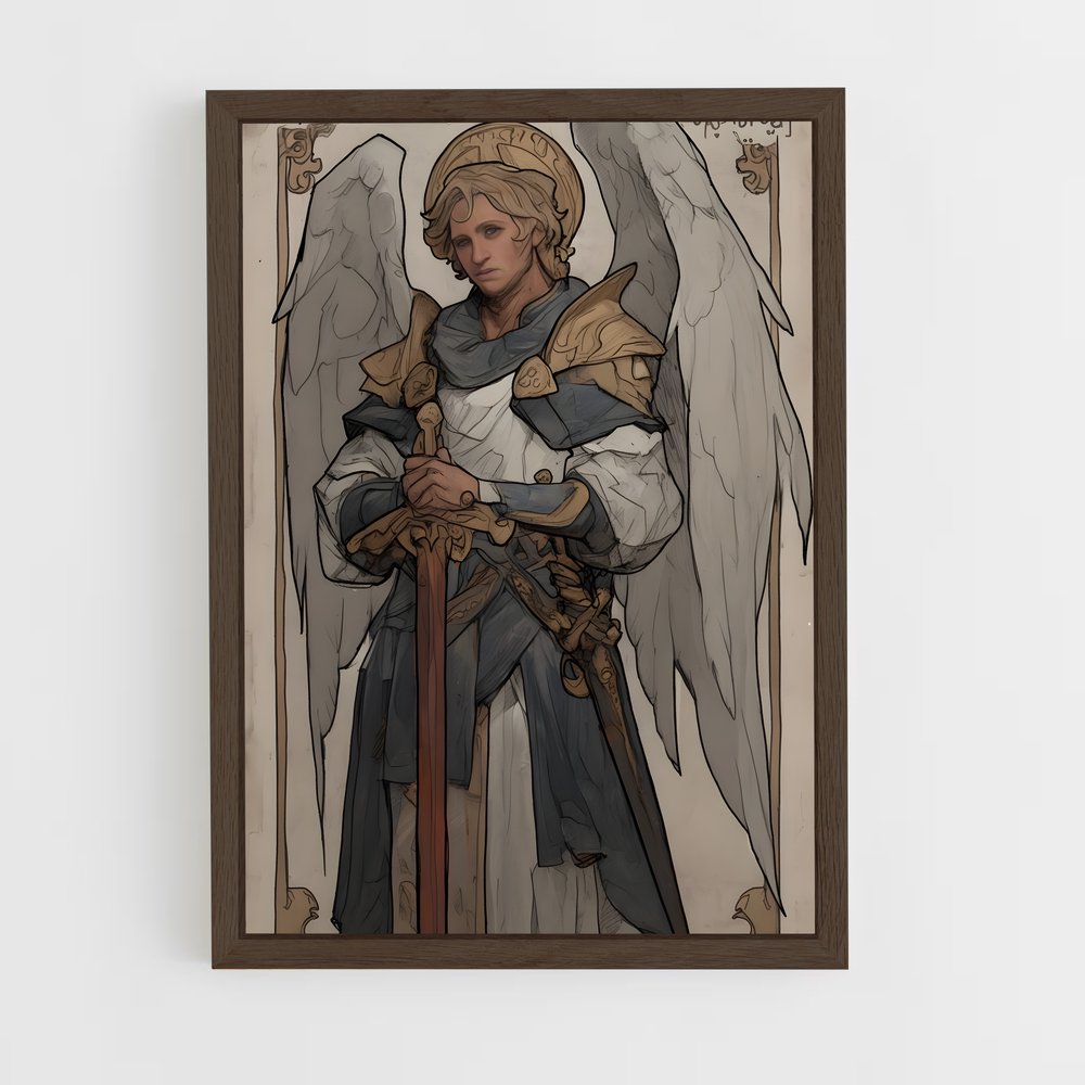 ap-archangel gabriel-7 cadre Bois foncé