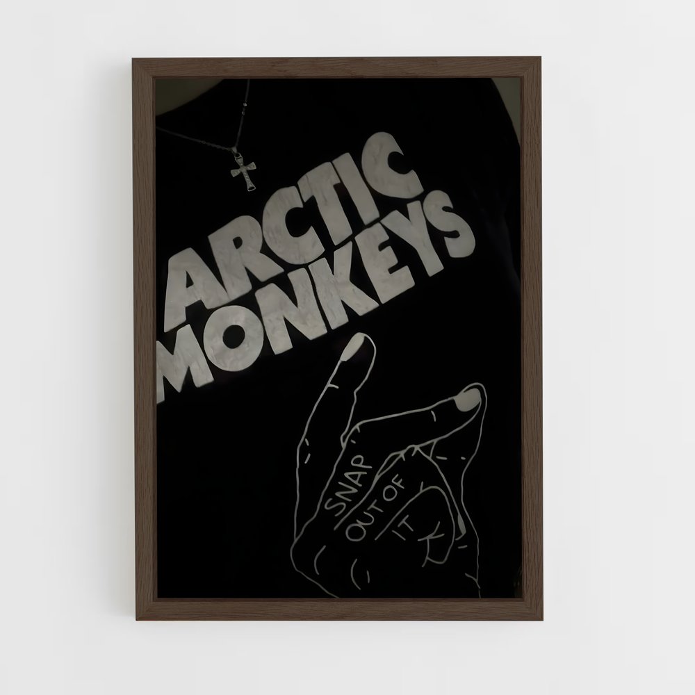 ap-arctic monkeys-5 cadre Bois foncé