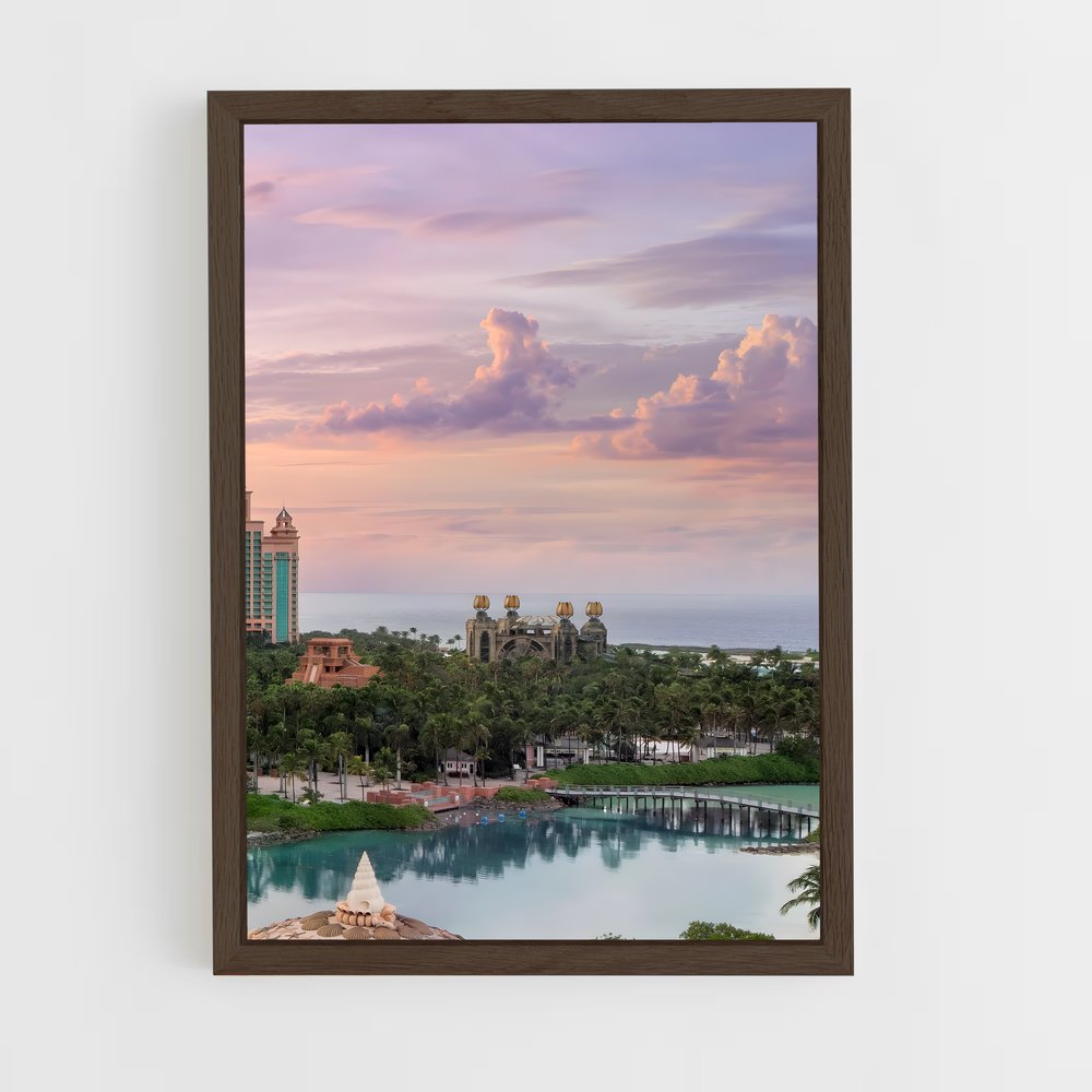 ap-atlantis paradise island-4 cadre Bois foncé