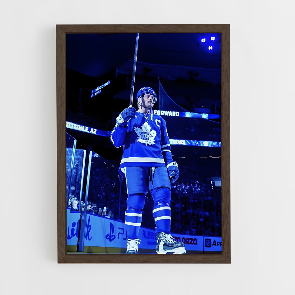 ap-auston matthews-1 cadre Bois foncé