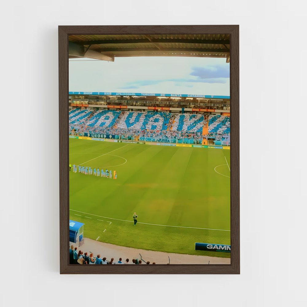 ap-avai futebol clube-12 cadre Bois foncé