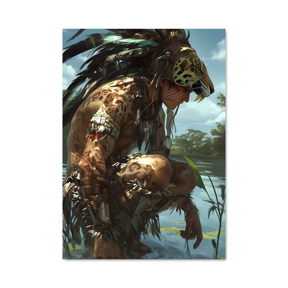 Poster Aztec warrior 685