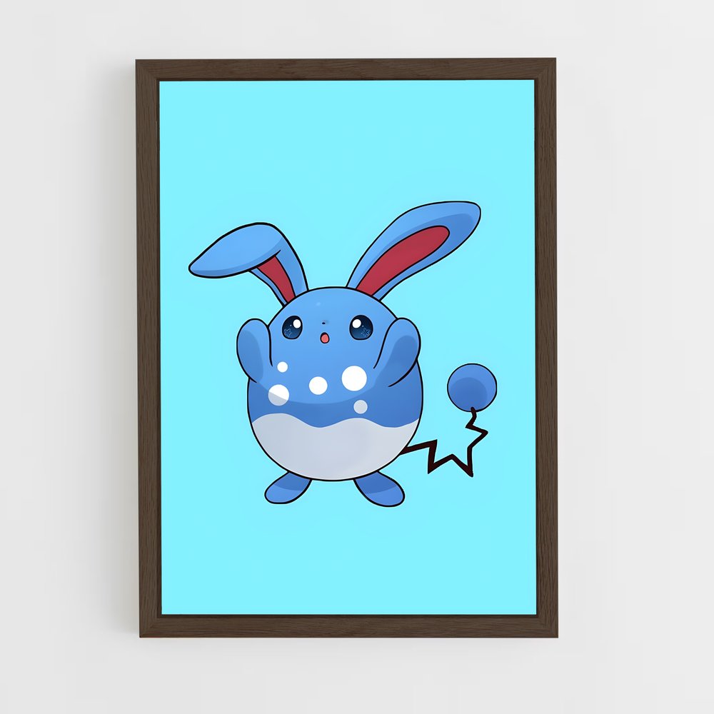 ap-azumarill-1 cadre Bois foncé