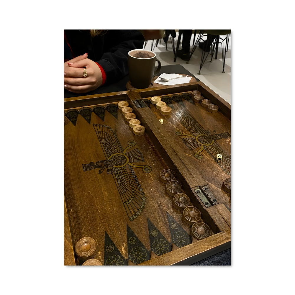 Poster Coffee & Backgammon