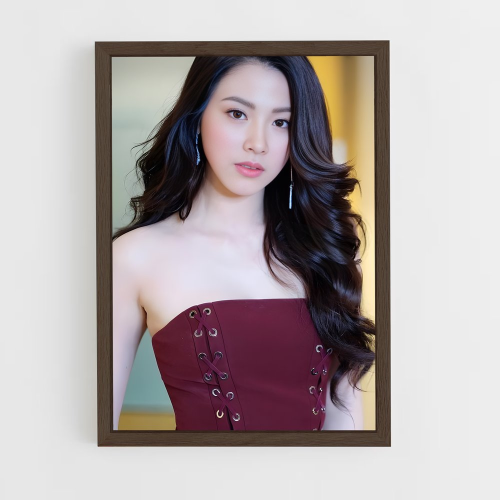 ap-baifern pimchanok-6 cadre Bois foncé