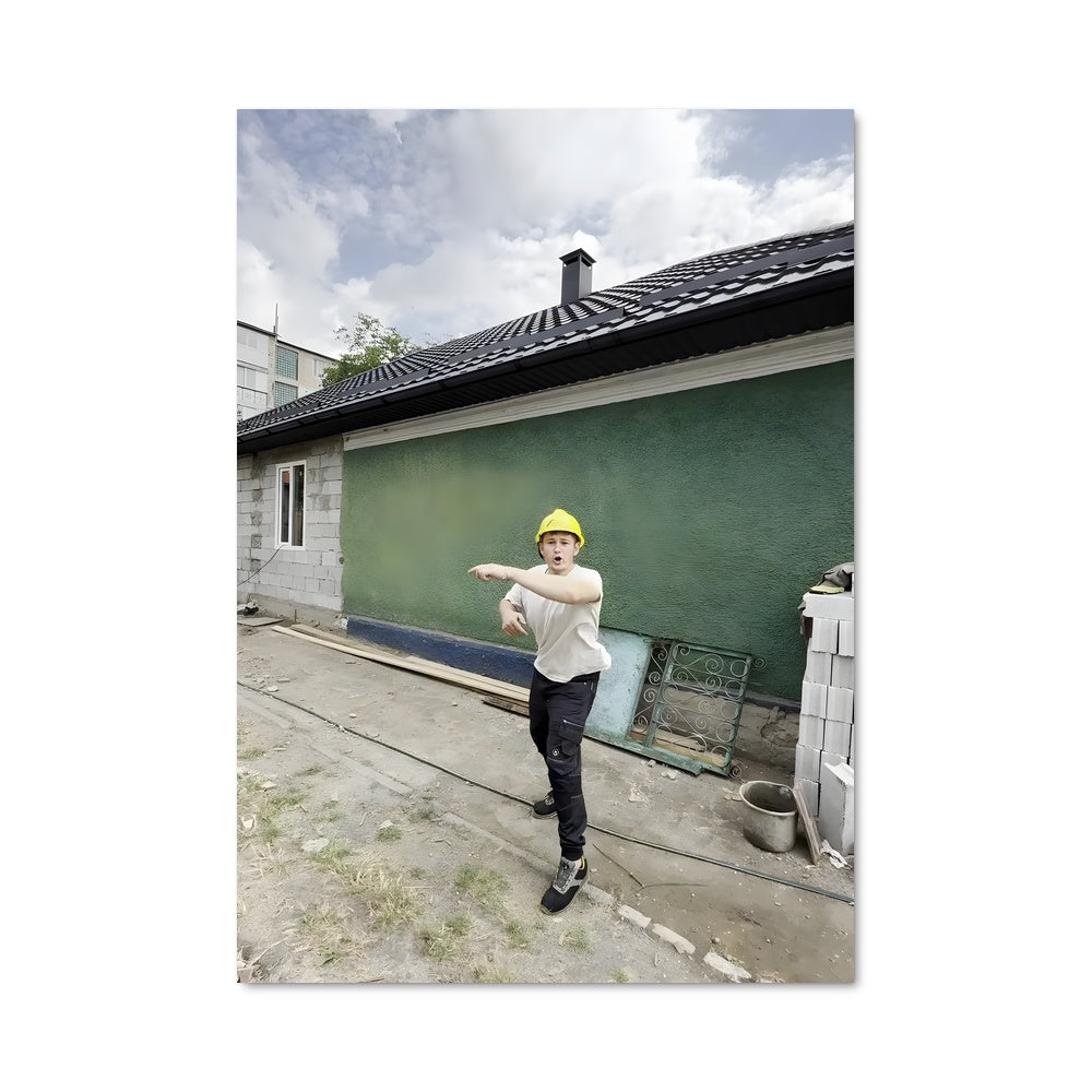 Poster L'Homme au Casque Jaune