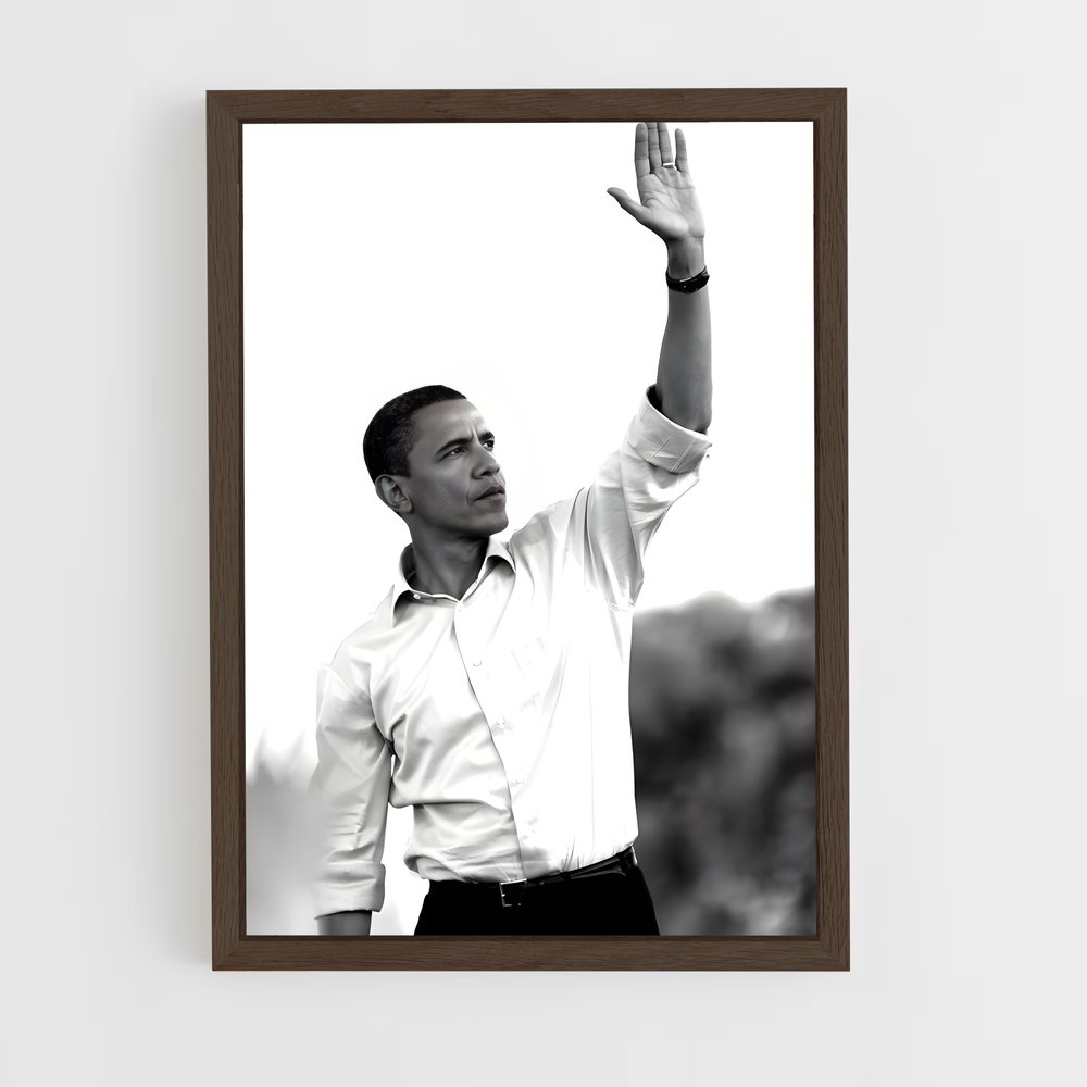 ap-barack obama-1 cadre Bois foncé