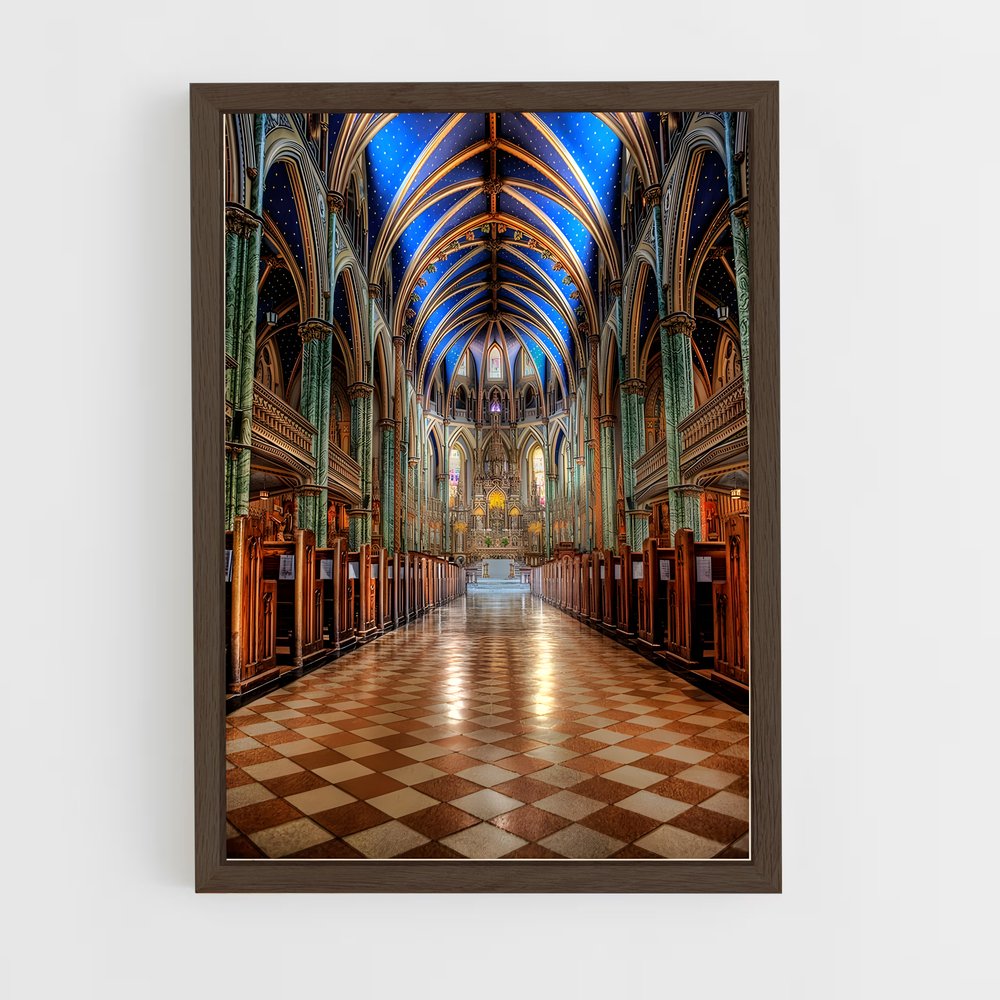 ap-basilica notre dame de la paix yamoussoukro-4 cadre Bois foncé