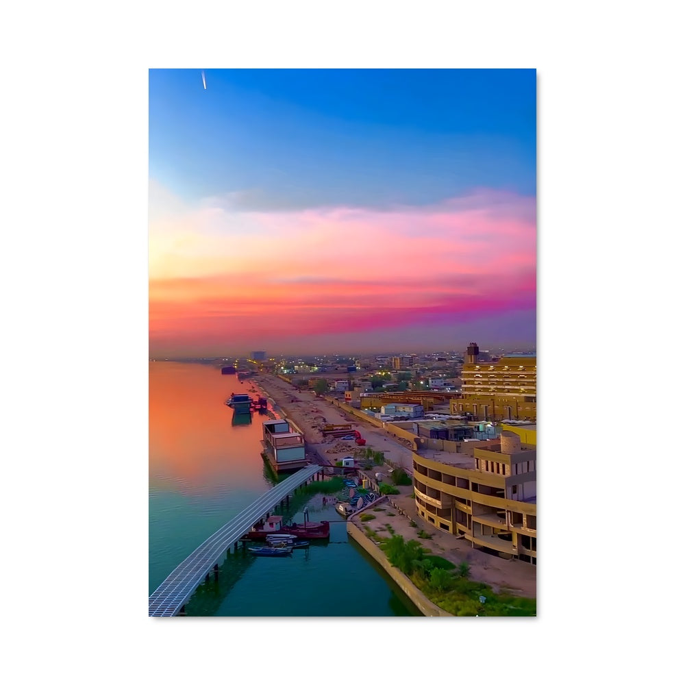 Poster Karachi au Crépuscule