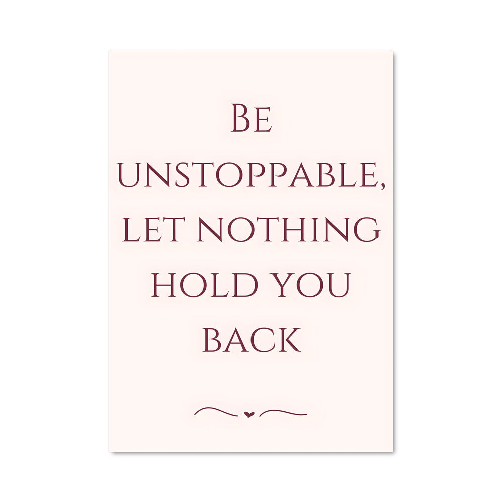 Poster Nothing Holds You Back