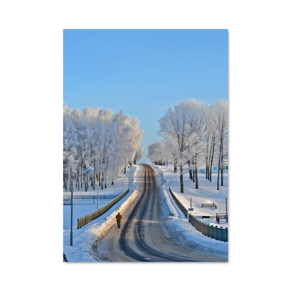 Poster Route Enneigée