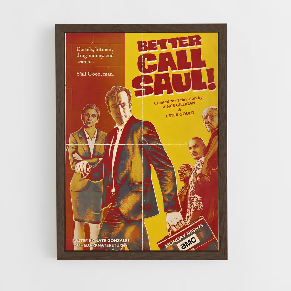 ap-better call saul-8 cadre Bois foncé
