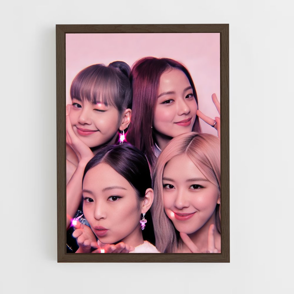ap-blackpink-9 cadre Bois foncé