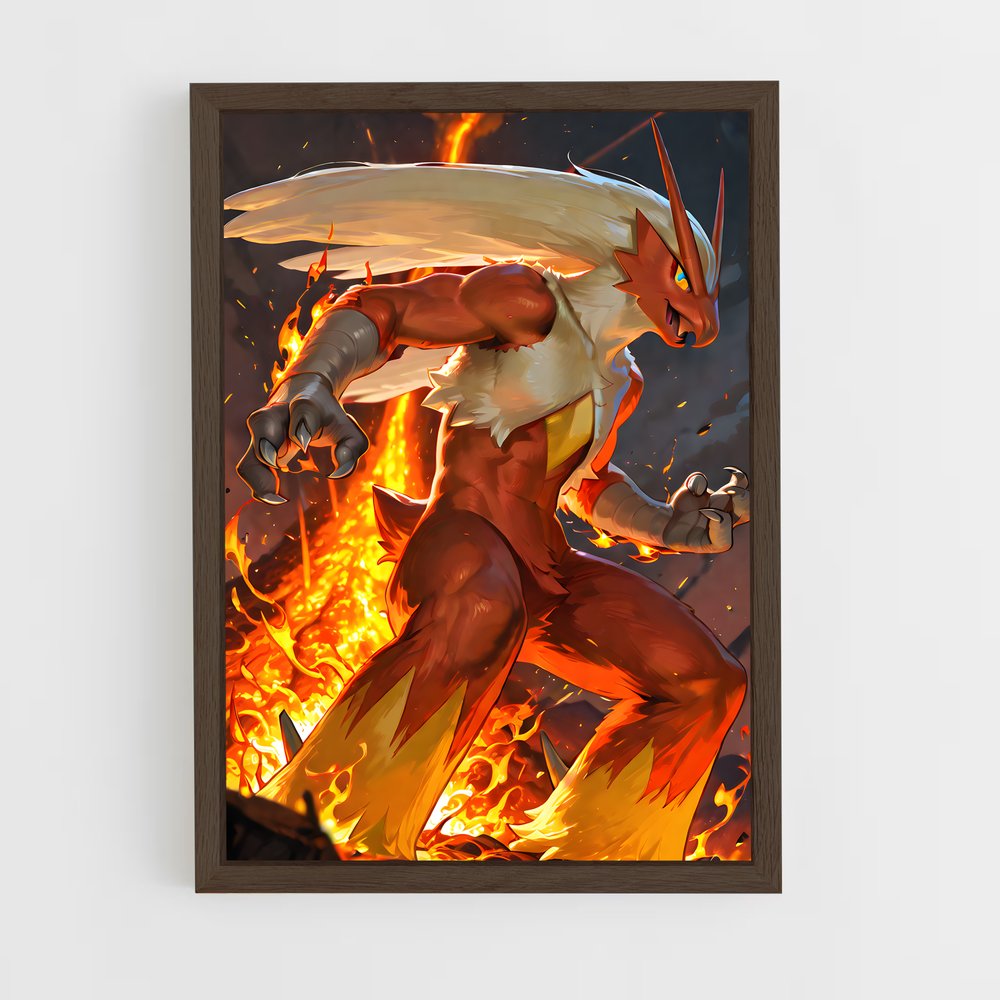 ap-blaziken-1 cadre Bois foncé
