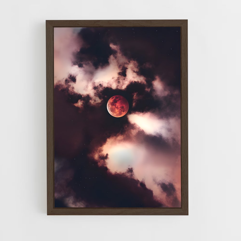 ap-blood moon-14 cadre Bois foncé