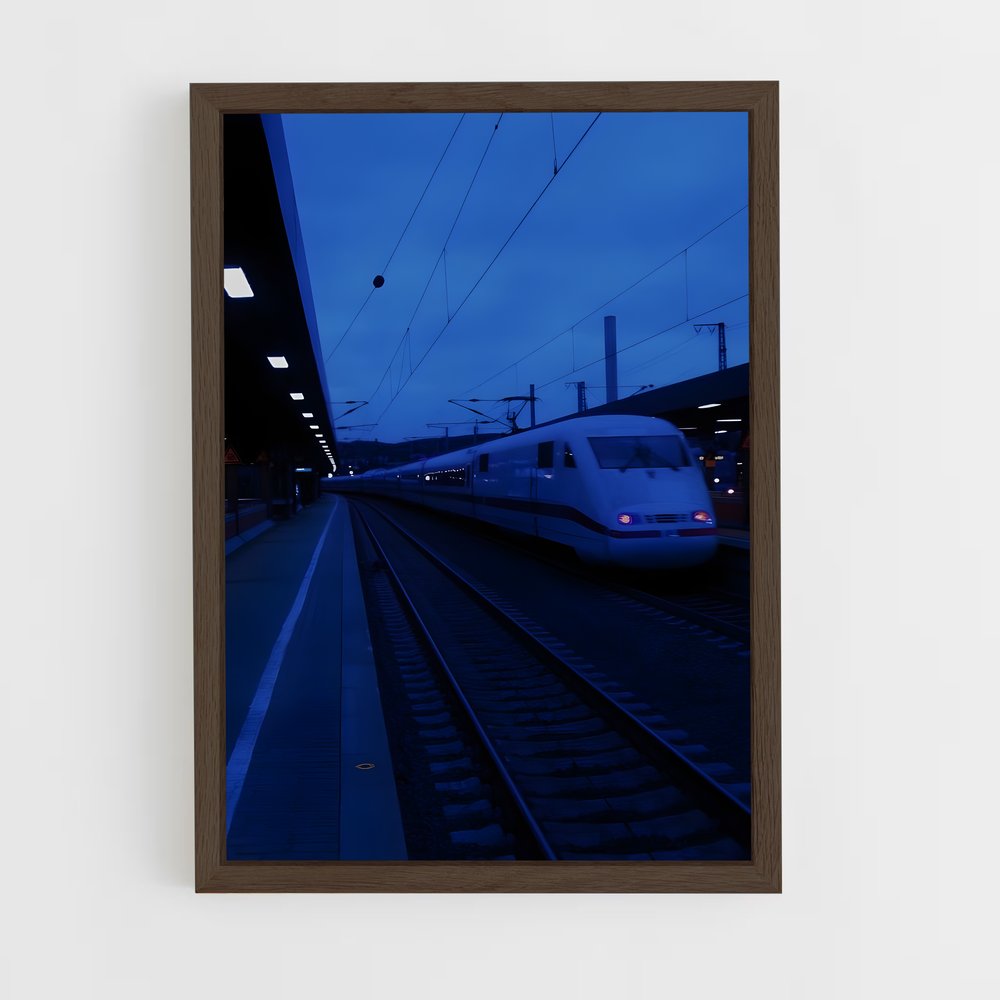 ap-blue train-6 cadre Bois foncé
