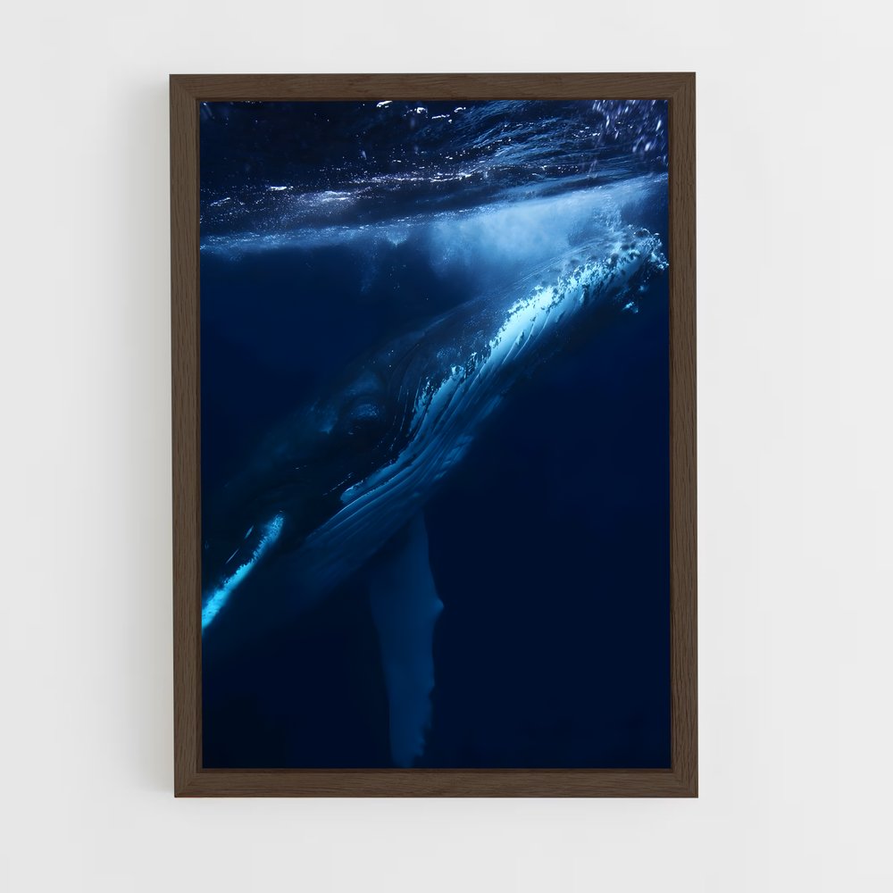 ap-blue whale-8 cadre Bois foncé