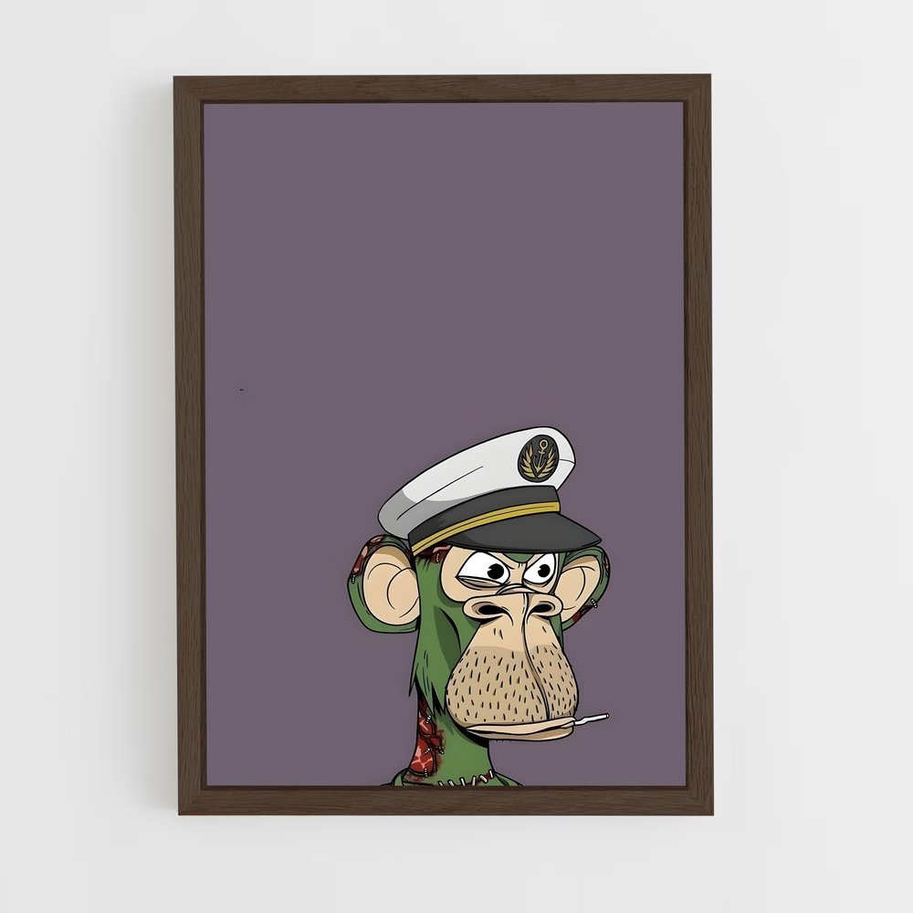 ap-bored apes-1 cadre Bois foncé
