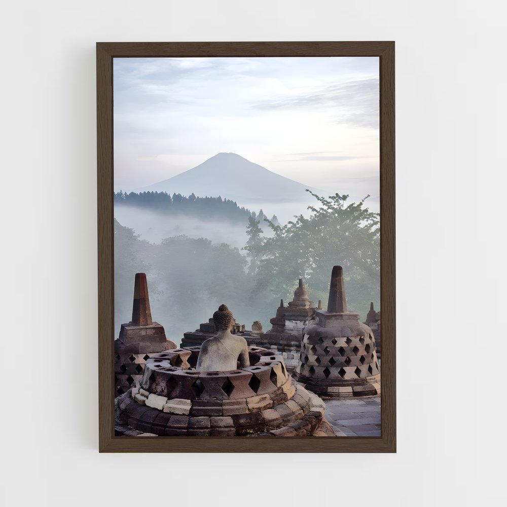 ap-borobudur-6 cadre Bois foncé