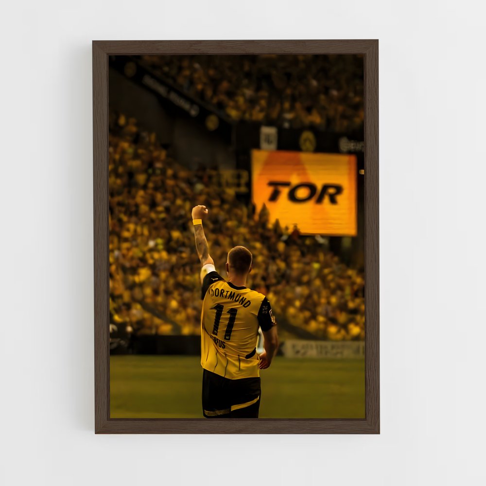ap-borussia dortmund-9 cadre Bois foncé