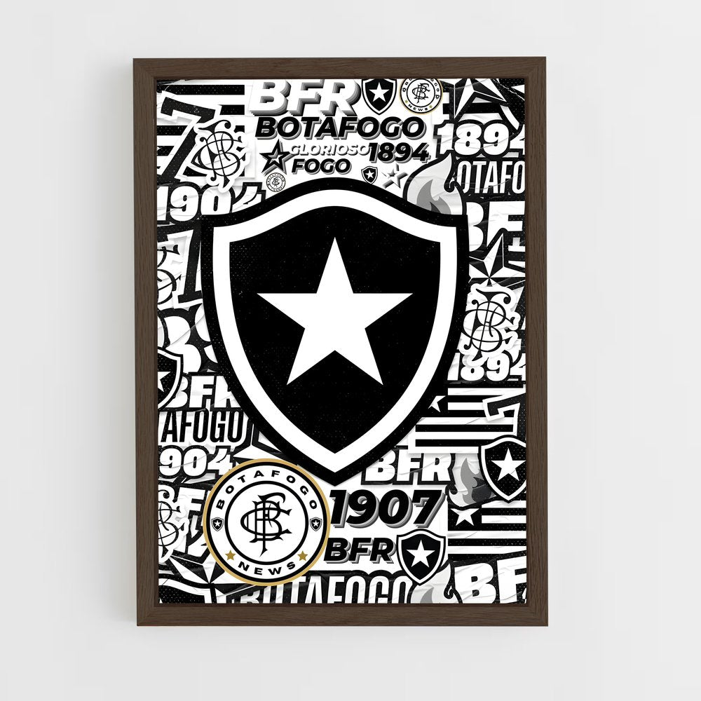 ap-botafogo de futebol e regatas-6 cadre Bois foncé