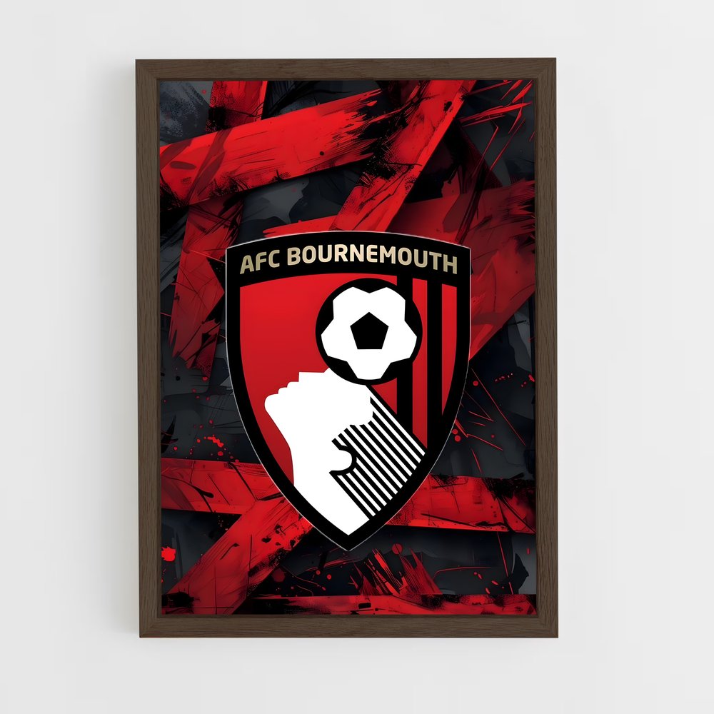 ap-bournemouth afc-1 cadre Bois foncé