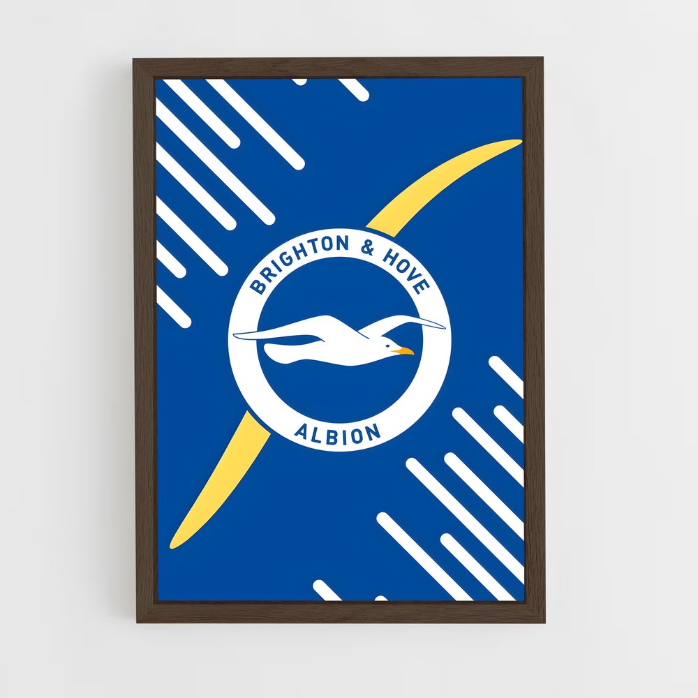 ap-brighton hove albion fc-11 cadre Bois foncé