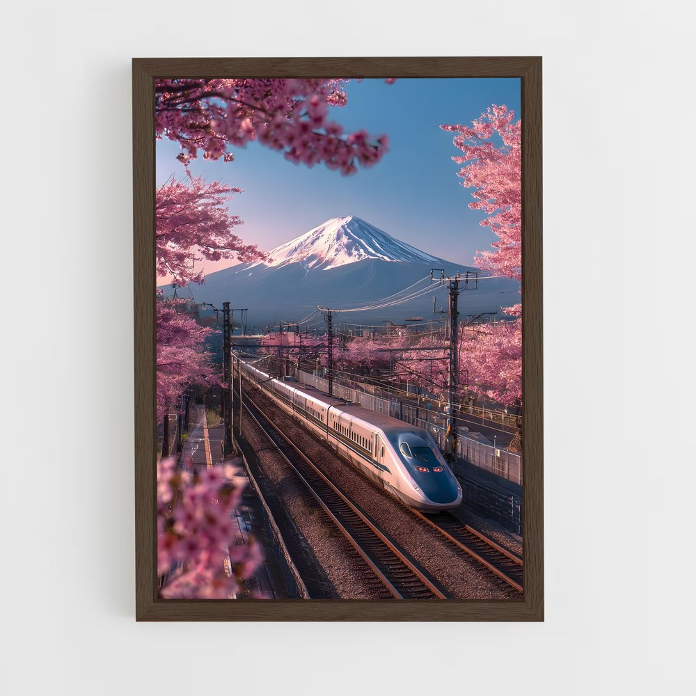 ap-bullet trains-1 cadre Bois foncé