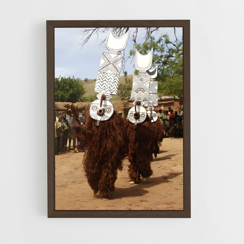 ap-burkina faso-2 cadre Bois foncé
