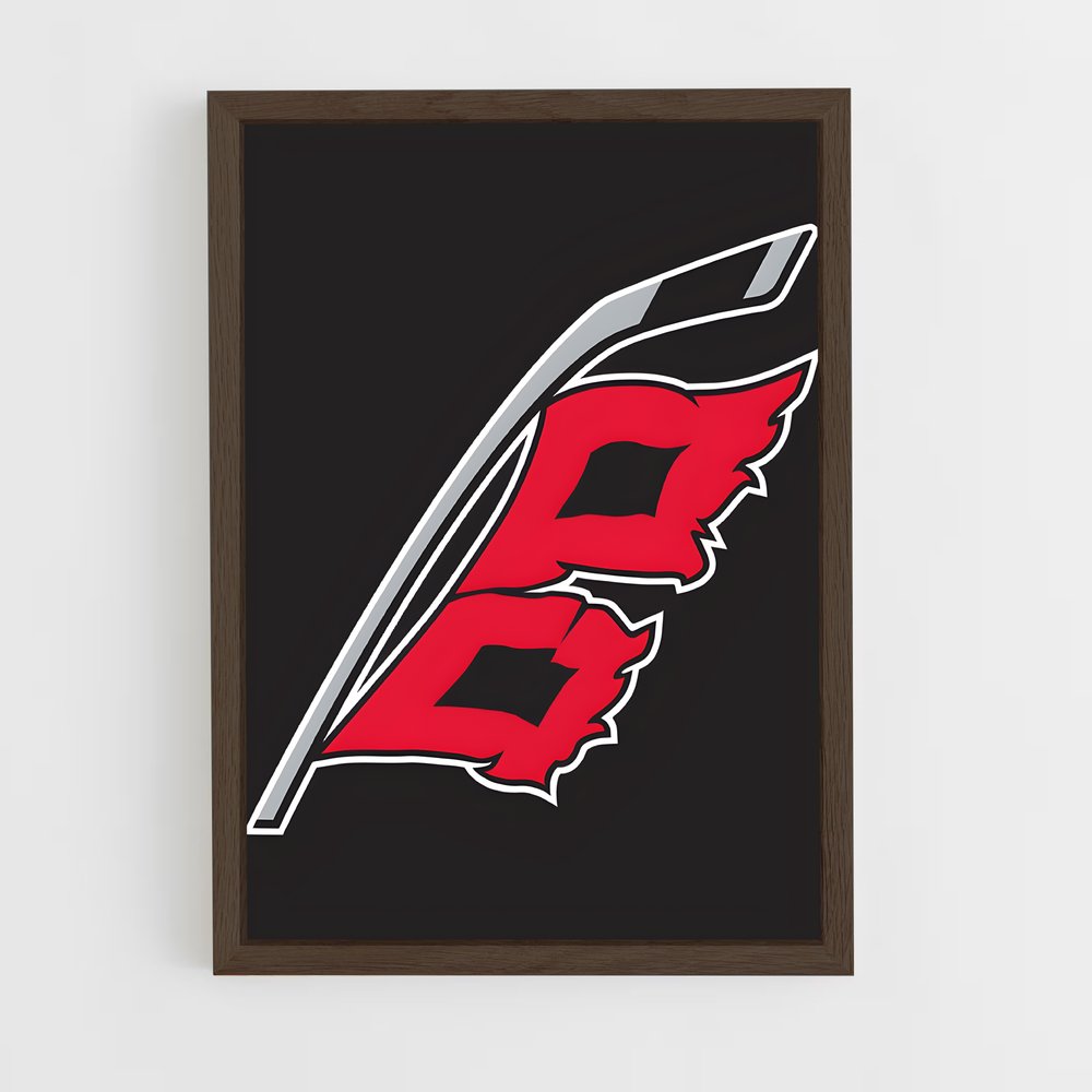 ap-carolina hurricanes-2 cadre Bois foncé